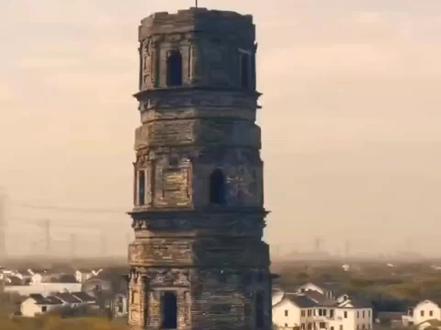 #古塔 青龙塔,仅存为数不多的唐塔!塔高49米,现残塔24米,塔刹被台风刮落,现收藏于青浦博物馆。#文物保护