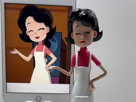 手工制作 围裙妈妈 #手工#大头儿子小头爸爸 #手工制作