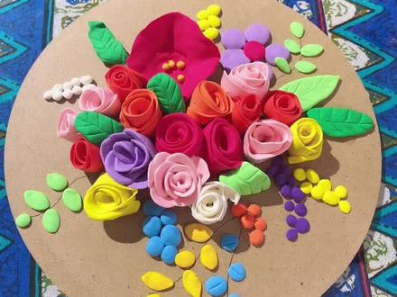 #手工 #粘土画 #创意美术 #U艺美术基地