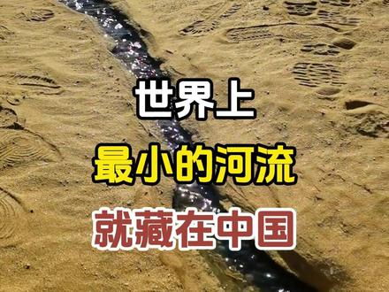 世界上最小的河流就藏在中国。 #最小的河流 #阿拉善微江 #旅行推荐官 #旅游景点 #景点打卡