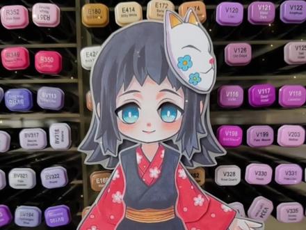真菰可动纸片人教程#可动纸片人 #真菰 #鬼灭之刃