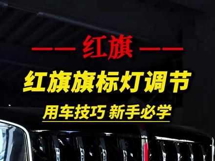 手把手教你驯服红旗的“灵魂旗标灯”!三步到位,解锁光效秀,秒变全场焦点!#红旗 #旗标灯设置