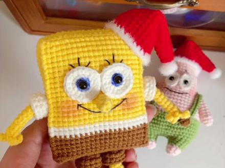 海绵宝宝钩织教程#我的手工日常 #手工编织零基础教学