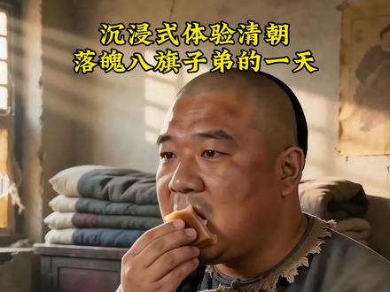 沉浸式体验清朝落魄八旗子弟的一天!#清朝 #历史 #历史人物 #八旗子弟 #AI创作浪潮计划