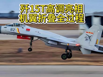 歼15T高调亮相 机翼折叠全过程曝光 #歼15 #硬核深度计划 #全球创作者计划 #军事科普 #军迷发烧友