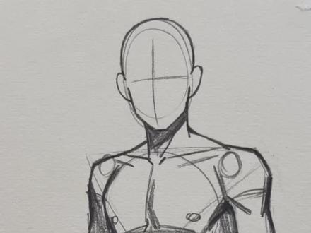 教你画男人身体结构!#人体 #美术生 #绘画教程 #人体结构 #跟着抖音学画画