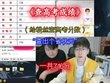 高考分数 #热门 #高考#陈泽#dy高考 #高考查成绩时的状态 #高考查分巅峰时刻