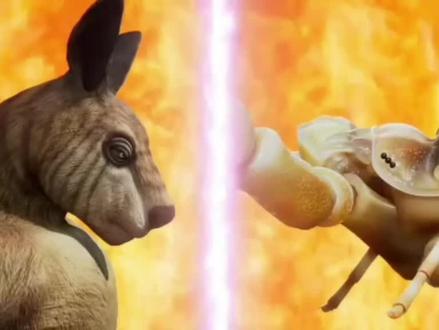 史前短面袋鼠对战以色列金蝎