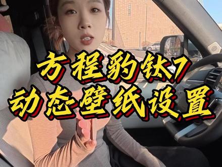 方程豹钛7动态壁纸设置#方程豹钛7 #钛7 #动态壁纸 #每天一个用车知识 #汽车