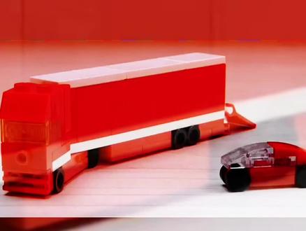 lego乐高moc 箱式半挂卡车#剪辑集结吧光合创作者 #乐高搭建 #卡车生活