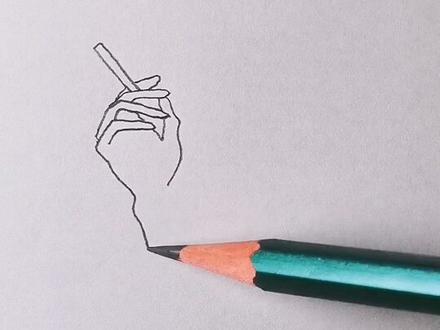 我们一家四口的习惯姿势简笔画。#兴趣才艺 #萌知计划 #简笔画 @抖音青少年