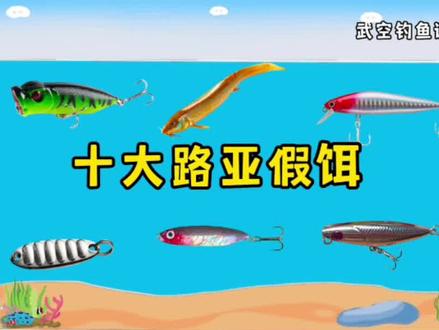 必备十款路亚假饵,选对了轻松爆护 #路亚假饵 #路亚饵