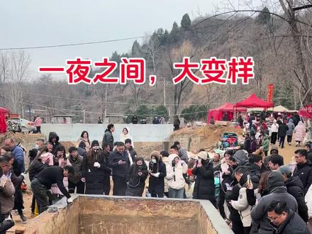 一夜之间,大变样,又有大的动作啦,看温泉泉眼看的更清楚了,#郑州温泉 #贾鲁河源头 #郑州大民生 #梨园河村 #打卡冬日排队王