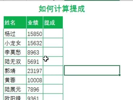 用if函数嵌套计算提成#excel技巧 #文员 #职场加分技能 #一分钟干货教学 #excel函数