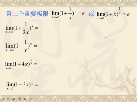 第二个重要极限公式#专升本高数 @抖音小助手