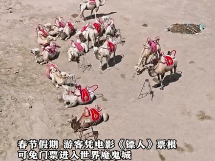 新疆克拉玛依发福利啦! 凭电影《镖人》票根可免费游世界魔鬼城#镖人 #魔鬼城 #新疆是个好地方 #春节电影 #春节旅游去哪里