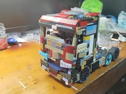 乐高货车四点悬浮减震, 突破500赞下期教教学