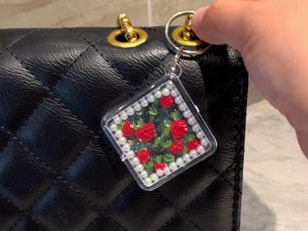 画一小幅玫瑰🌹#油画棒画 #手工diy #玫瑰花