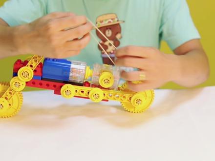 乐高大颗粒电动作品《摩托车》 #乐高 #乐高大颗粒作品 #乐高搭建