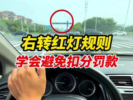 新手必学的红灯右转规则 #红灯右转 #新手开车 #驾驶技巧 #抖音精选App征稿中