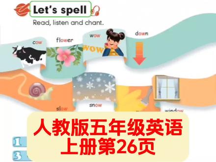 人教版五年级英语上册26页原文视频朗读及翻译#英语 #小学英语 #人教版小学英语 #英语课文朗读 #五年级上册英语