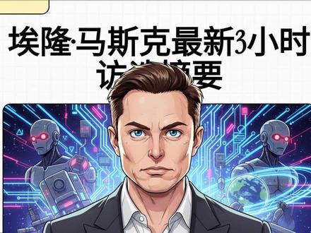 埃隆·马斯克最新3小时访谈摘要 #马斯克