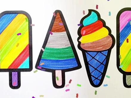 #简笔画 #儿童简笔画 #育儿简笔画 #简笔画教程 儿童简笔画教程雪糕