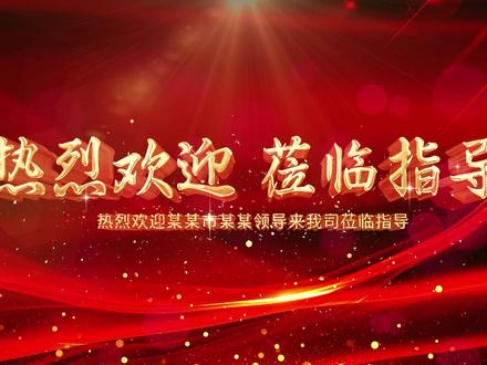 欢迎领导莅临指导文字片头M#片头制作