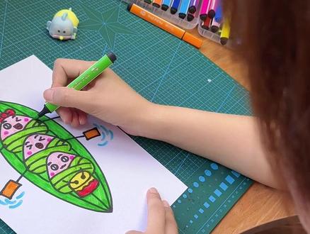 三分钟简笔画:粽子帆船 #简笔画#简笔画教程#儿童动画#三分钟简笔画#端午节