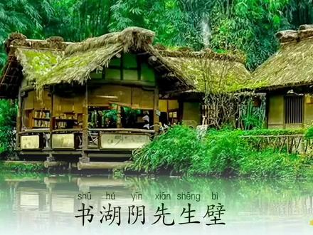 《书湖阴先生壁》茅檐长扫净无苔,花木成畦手自栽。#古诗词 #诗词 #国学智慧 #传统文化 #小学语文 @抖音青少年