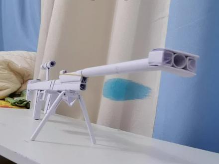 #手工 #折纸教程 #自制玩具 #手工diy #吃鸡 巴雷特教程二,大家可以发挥更多创意哦