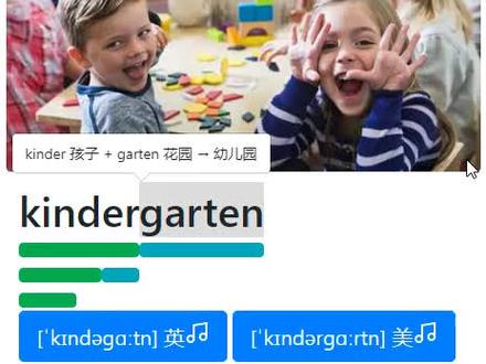 #英语单词 #英语四级 #背单词 英语4500单词--kindergarten