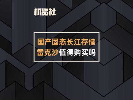 国产固态长江储存雷克沙值得购买吗?#雷克沙 #电脑 #硬盘 #组装电脑 #电脑硬件 @抖音小助手 @DOU+小助手