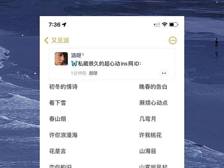 私藏很久的超心动ins网名ID: