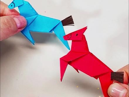 折纸~骏马迎春🐎
#亲子手工 #手工 #折纸马 #折纸 #马折纸