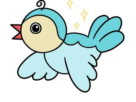 幼儿小鸟简笔画怎么画法图案#简笔画 #一起学画画 #小鸟简笔画 #小鸟