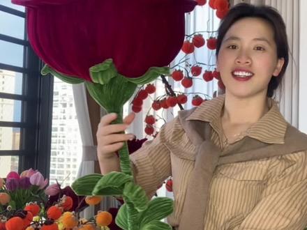 姐妹们要的扭扭棒,超大玫瑰来喽#扭扭棒