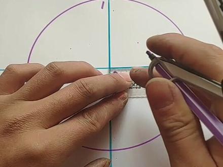 教大家把圆划分十等份,正能量,望大家支持谢谢,哈