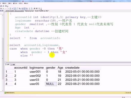 数据库基础教程|SQL基础教程|SQLSERVER基础教程case-when-then的基础用法#自学编程 #数据库 #SQL #编程入门 #软件开发