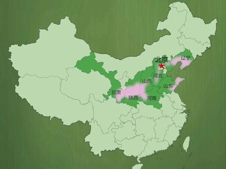 中国苹果主产区分布示意图#苹果#地图#地理