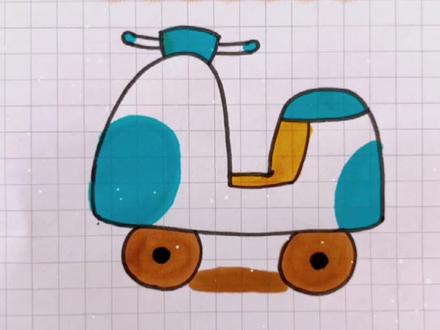 一看就会的电动车🛵简笔画,一起来来试试画吧~#跟着抖音学画画 #每日一画 #简笔画教程 #一学就会的简笔画 #一起学画画 @抖音小助手