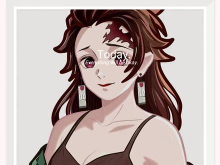 #鬼灭之刃 #炭治郎 画画过程,日常画画,#我最喜欢的动漫角色 #零基础画画教学 。