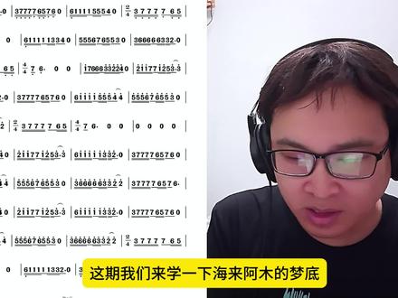 【教学】梦底 简谱速成 #海来阿木 #梦底 #口琴简谱 #零基础教学 #笨笨口琴