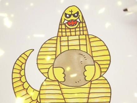 简简单单画雷德王 #简笔画小怪兽 #简笔画