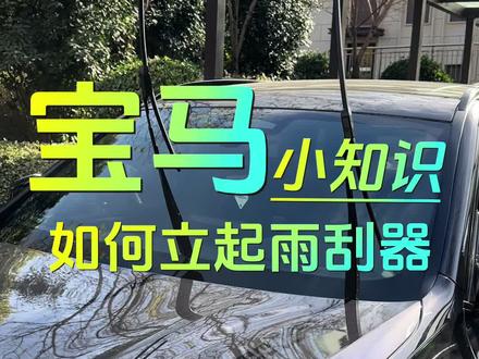 下雪了,防止雨刮器上冻,今天来教大家如何立起雨刮器,车友们,学起来吧#宝马 #雨刮器 #汽车雨刮器怎么更换 #每天一个用车知识 #雨刮