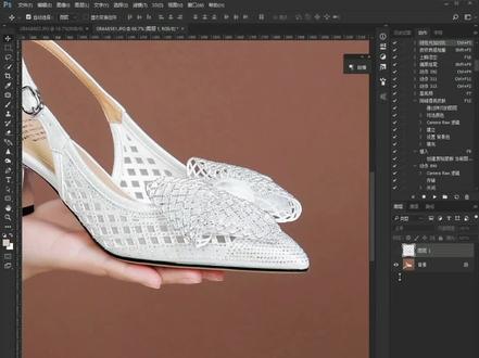 #电商修图 #女鞋修图 #ps美工 水钻万金油调发!超美!