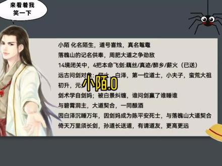 (0/n)小陌:6分钟全文说小陌,喜从天降,吉兆人间#剑来 #陈平安
