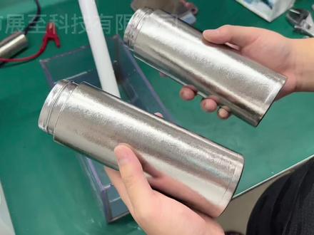 钛合金保温杯阳极氧化打烊效果#钛合金保温杯 #钛合金氧化设备