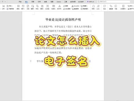 怎么在文档中插入手写签名✍️
#干货分享#手写签名转电子#知学术AI论文#毕业论文#论文