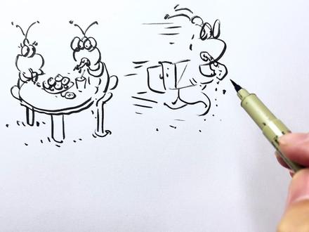 吃早餐怎么画?#漫画 #早餐 #动态